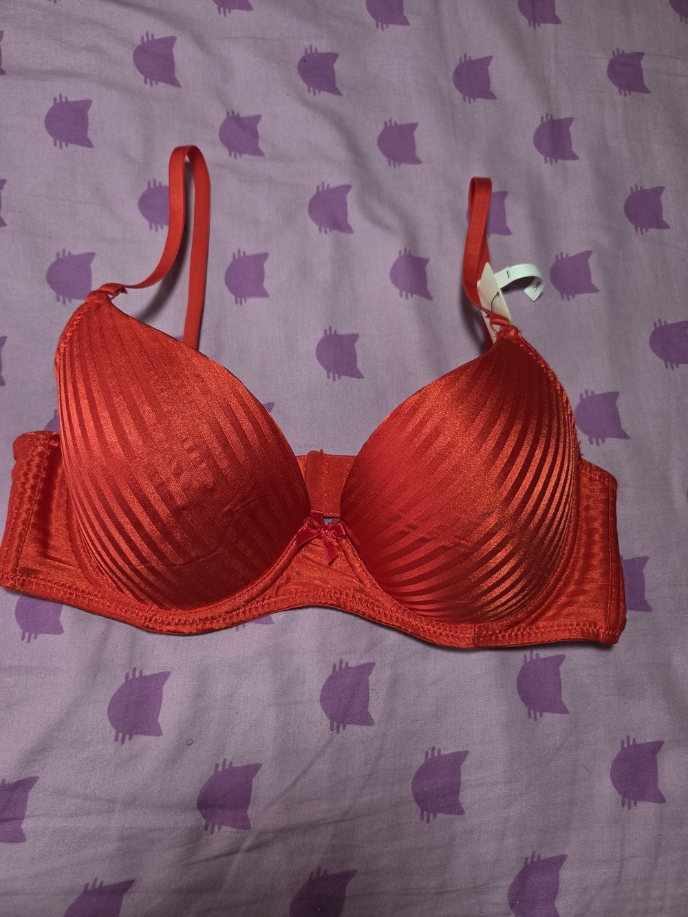 Frederick's of Hollywood "Amira" Push-up Bra 36C w/ Bow ( Never worn/ dont fit)
